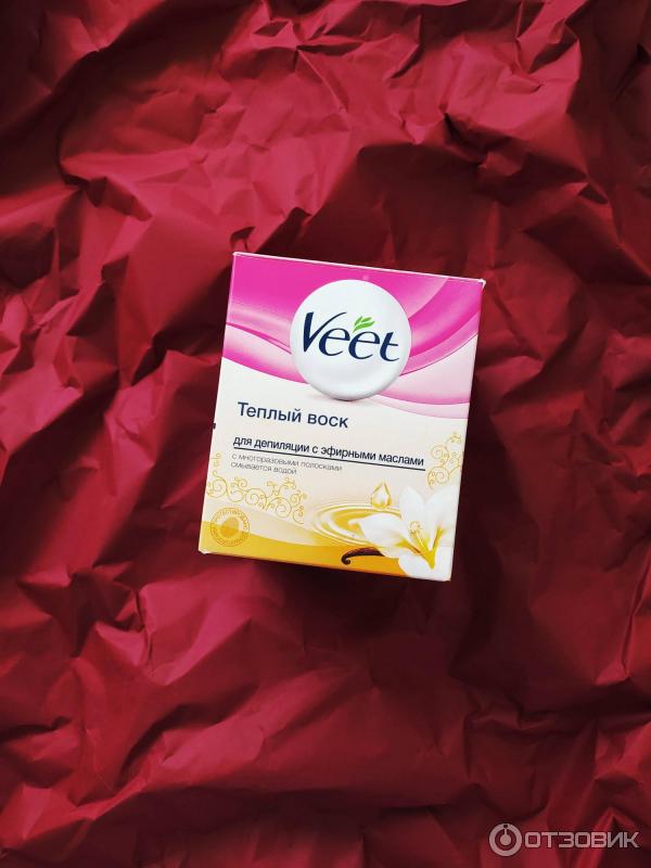 Теплый воск для депиляции Veet с эфирными маслами фото