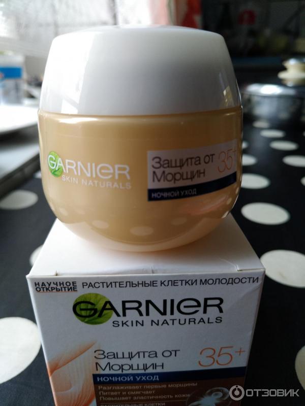 Крем Garnier Skin Naturals защита от морщин 35+ Ночной антивозрастной уход фото