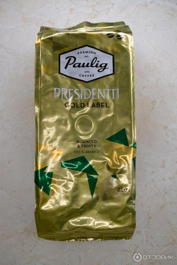 Кофе натуральный молотый Paulig Presidentti Gold Label фото