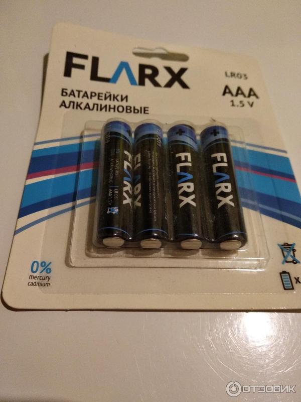 Алкалиновые батарейки Flarx AAA 1.5V фото