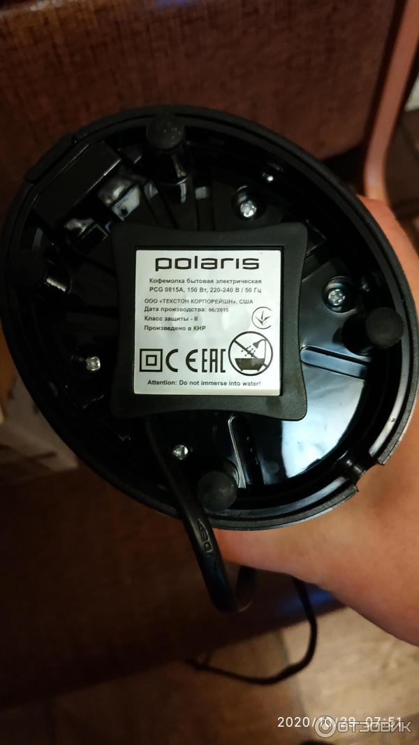 Кофемолка Polaris PCG 0815A фото