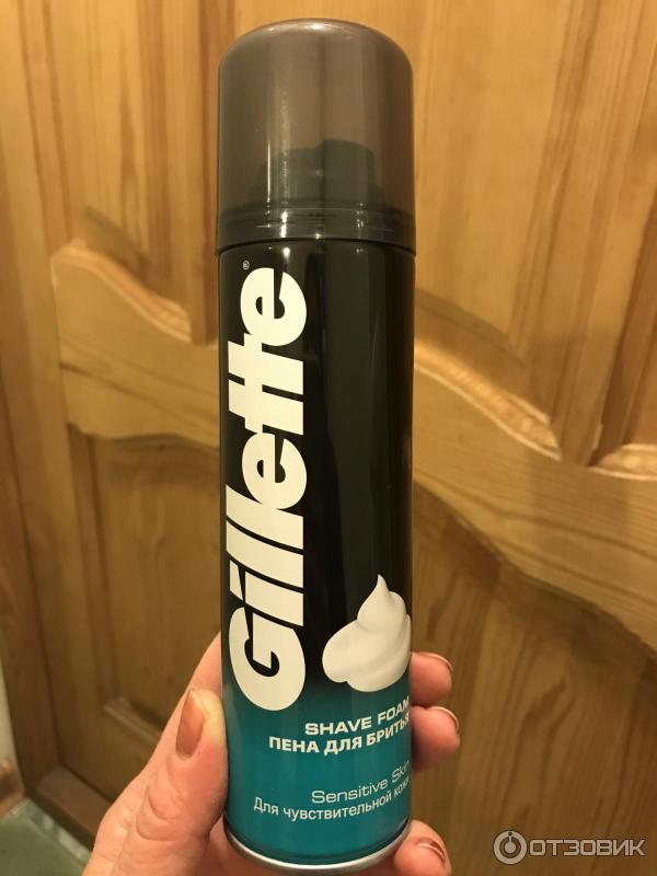 Пена для бритья Gillette Sensitive Skin для чувствительной кожи фото