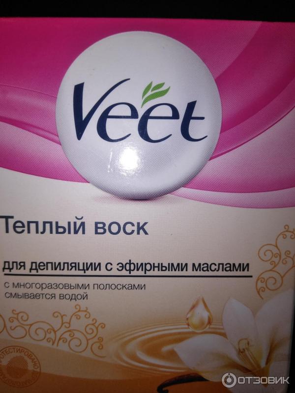 Теплый воск для депиляции Veet с эфирными маслами фото