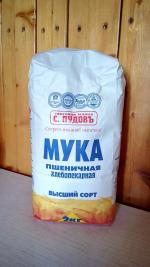 Мука пшеничная хлебопекарная "С. Пудовъ" фото