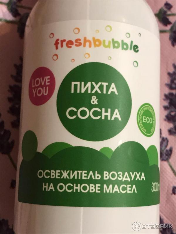 Экологичный освежитель воздуха Levrana Freshbubble на основе масел Пихта и сосна фото