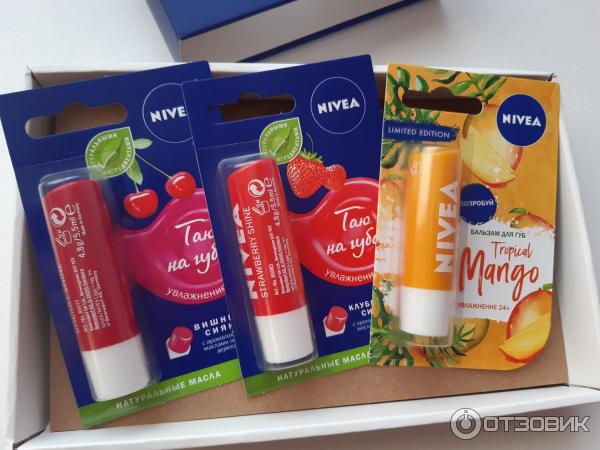 Новые увлажняющие бальзамы для губ от Nivea фото