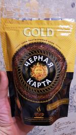 Кофе растворимый Черная карта Gold фото