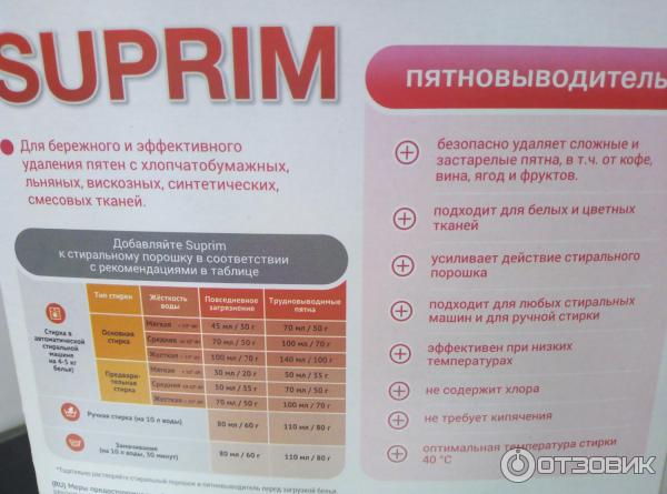 Пятновыводитель Suprim фото