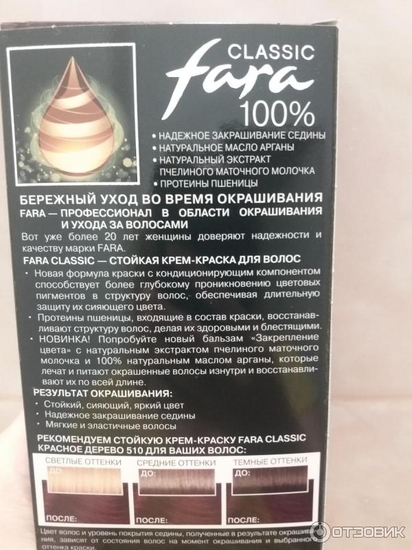 Стойкая крем-краска Fara classic фото