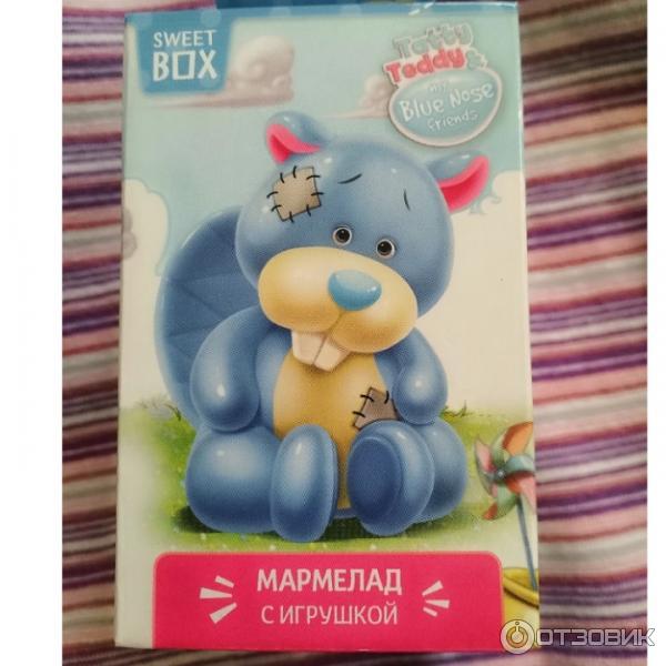 Мармелад жевательный Sweet box с подарком в наборе Tatty Teddy & Blue nose friends фото