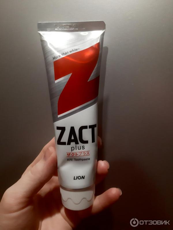 Зубная паста ZACT plus фото