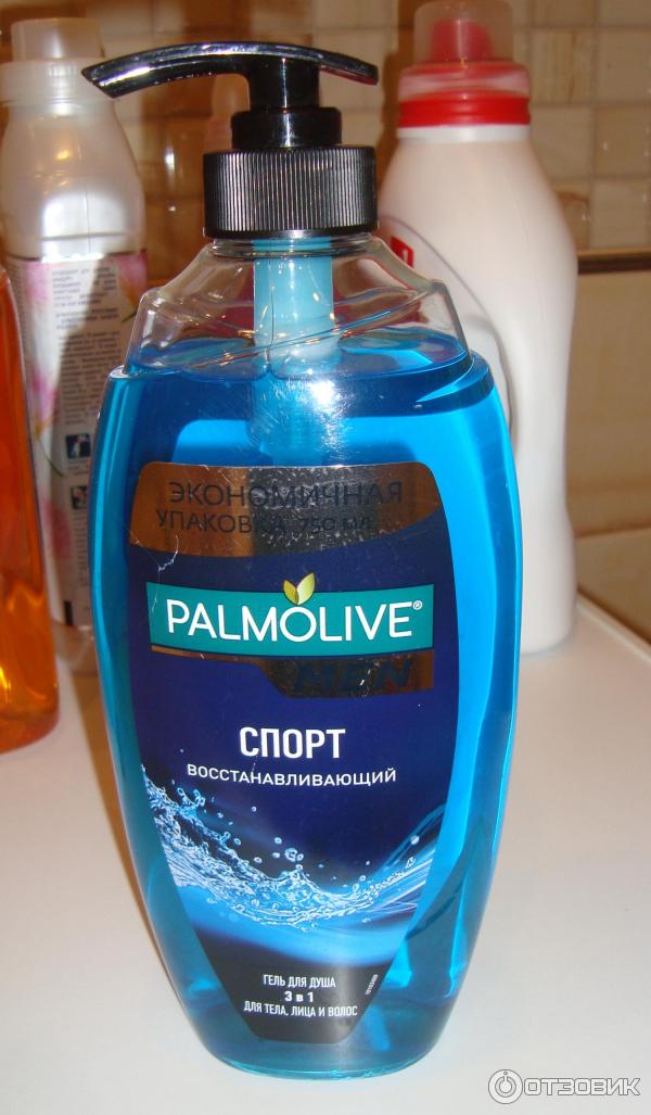 Гель для душа Palmolive Men Спорт восстанавливающий 3 в 1 фото