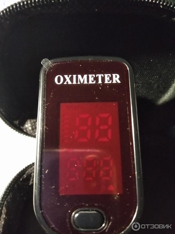 Пульсометр на палец Finger Pulse Oximeter фото