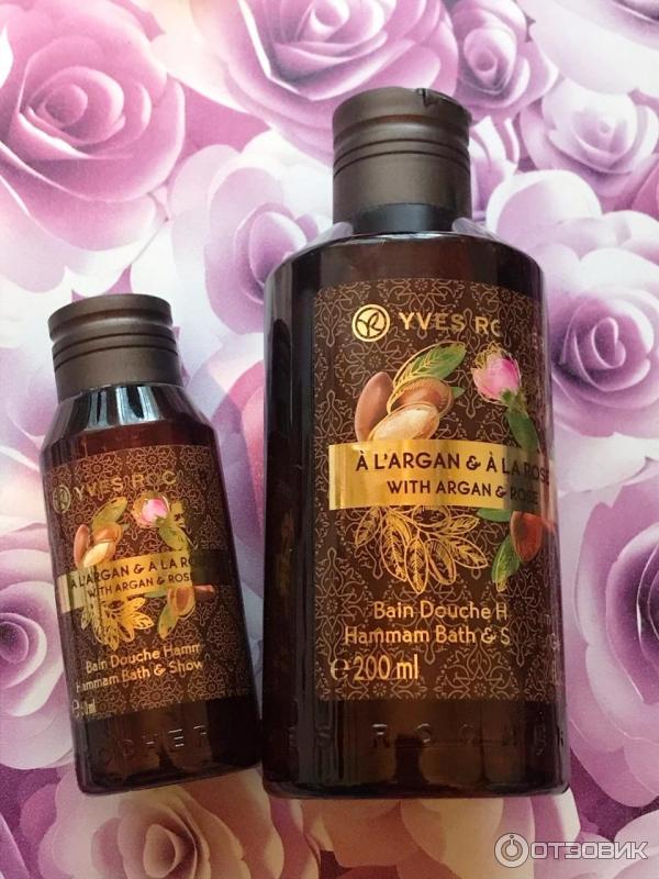 Гель для душа Yves Rocher Hammam Аргана и роза фото