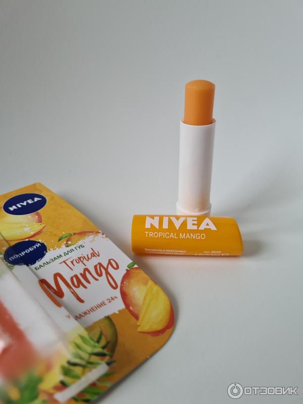 Бальзам для губ Тропический манго nivea фото