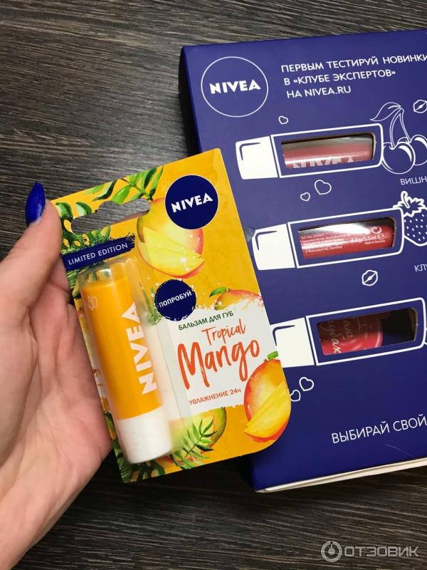 Бальзам для губ от Nivea Тропический манго фото