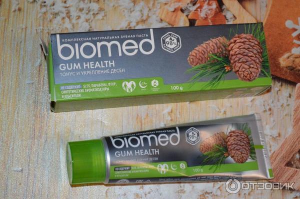 Комплексная натуральная зубная паста Biomed Gum Health Тонус и укрепление десен фото