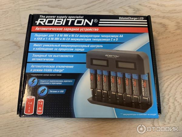 Зарядное устройство для аккумуляторов AA, AAA Robiton Volume Charger фото