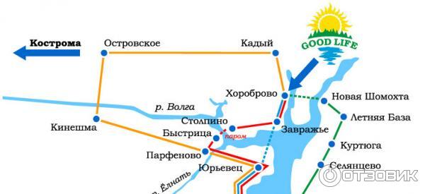 Где находится паром 8. Паром Юрьевец. Велизанец база отдыха. Гуд лайф Кострома Кадый. Паромная переправа Быстрица Столпино.