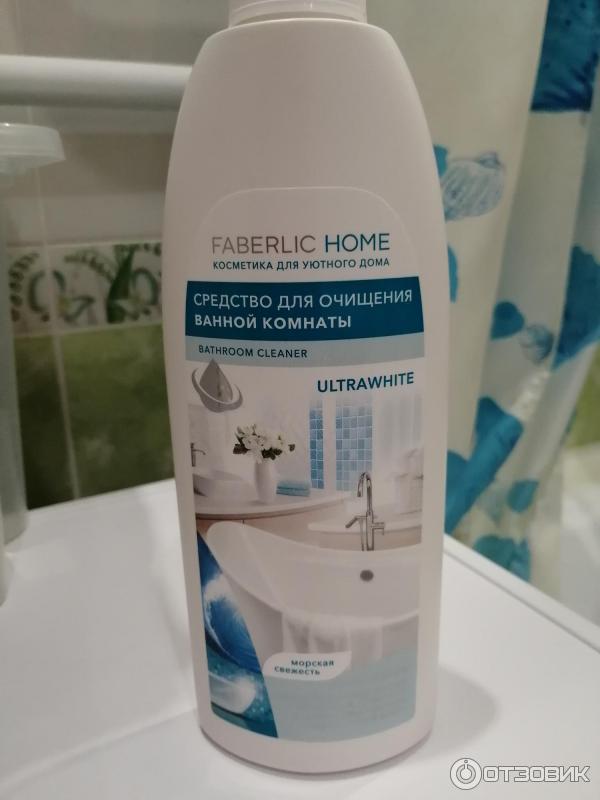 Средство для очищения ванной комнаты эффект белизны faberlic home