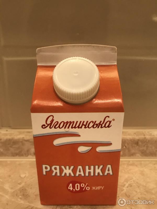 Ряженка Яготинская 4% фото