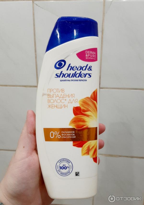 Шампунь против перхоти Head & Shoulders против выпадения волос для женщин фото