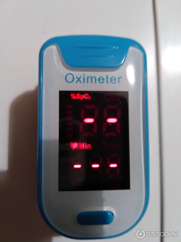 Пульсометр на палец Fingertip Pulse Oximeter фото