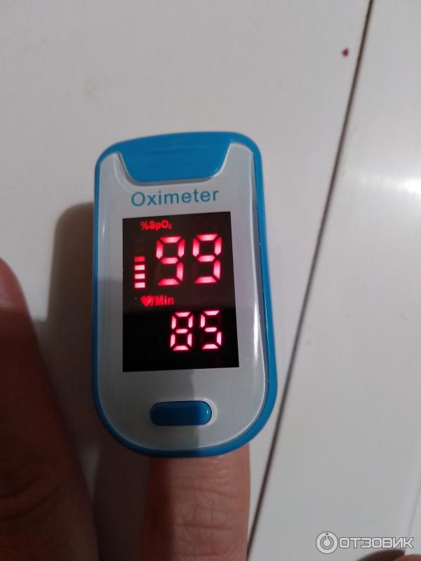 Пульсометр на палец Fingertip Pulse Oximeter фото