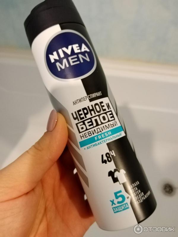 Дезодорант-антиперспирант мужской Nivea Men Невидимый для черного и белого фото