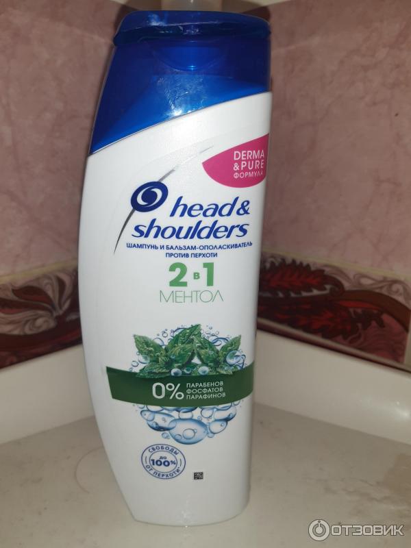 Шампунь и бальзам-ополаскиватель против перхоти Head & Shoulders Ментол 2 в 1 фото