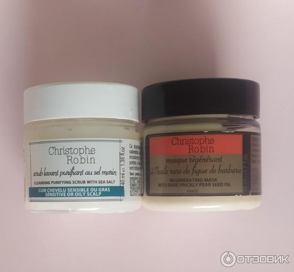 Очищающий скраб для волос с Christophe Robin Cleansing Purifying Scrub with Sea Salt с морской солью фото