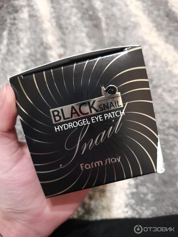 Патчи гидрогелевые для глаз Farm Stay Black Snail Hydrogel Eye Patch фото