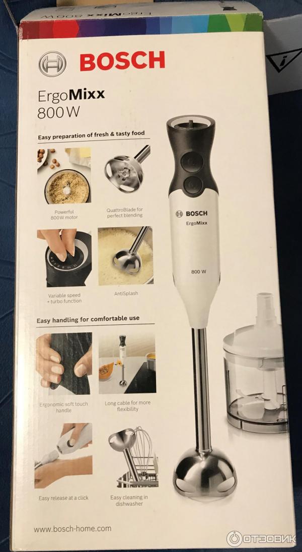 Bosch ergomixx 800w как разобрать Отзыв о Блендер погружной Bosch MS6CA4150 ErgoMixx Солидный аппарат