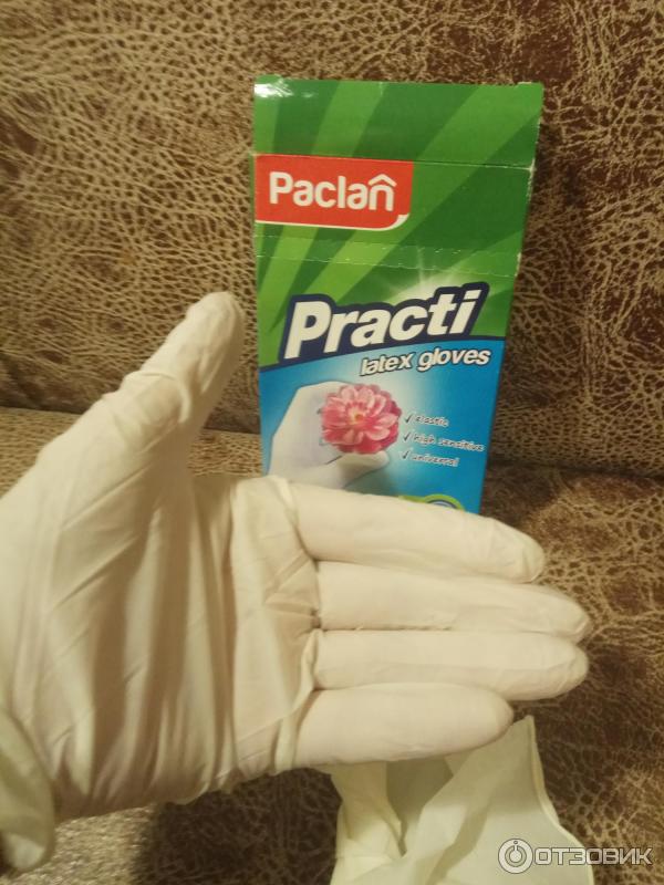 Латексные перчатки Paclan фото