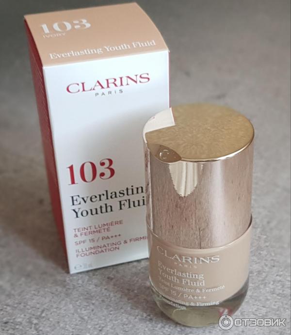 Clarins Everlasting Youth Fluid 103. Clarins Everlasting Youth Fluid тон. Устойчивый тональный флюид для Комби кожи. Clarins Everlasting Youth Fluid SPF 15 pa+++.