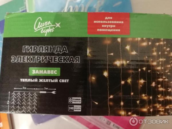 Гирлянда Aura Light Занавес фото