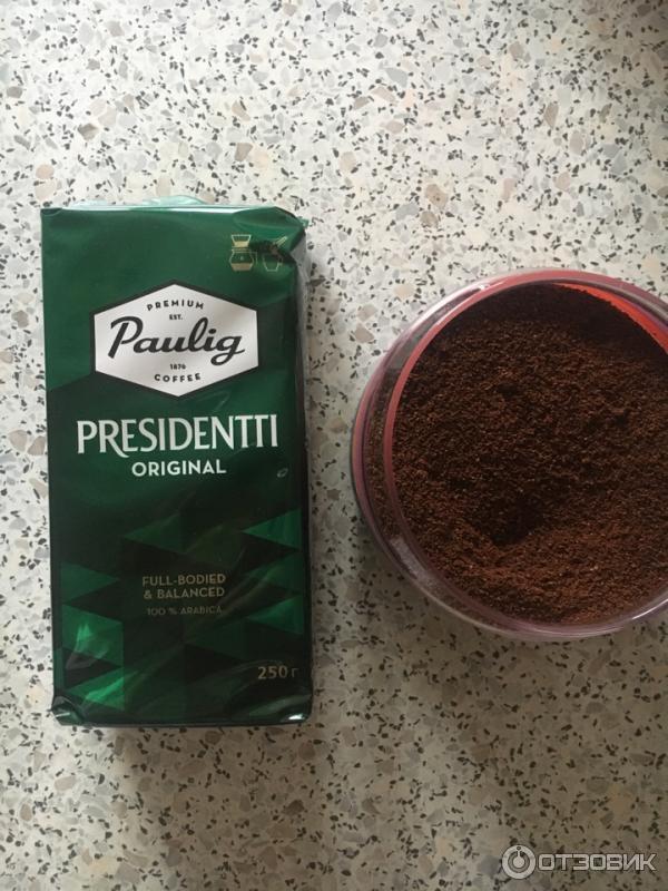 Кофе молотый Paulig Presidentti original premium coffee since фото