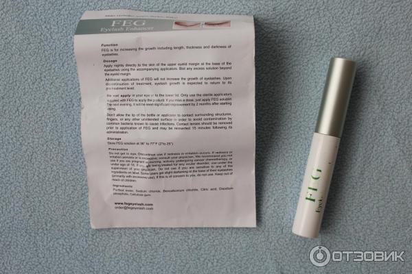 Сыворотка для роста ресниц FEG eyelash enhancer фото