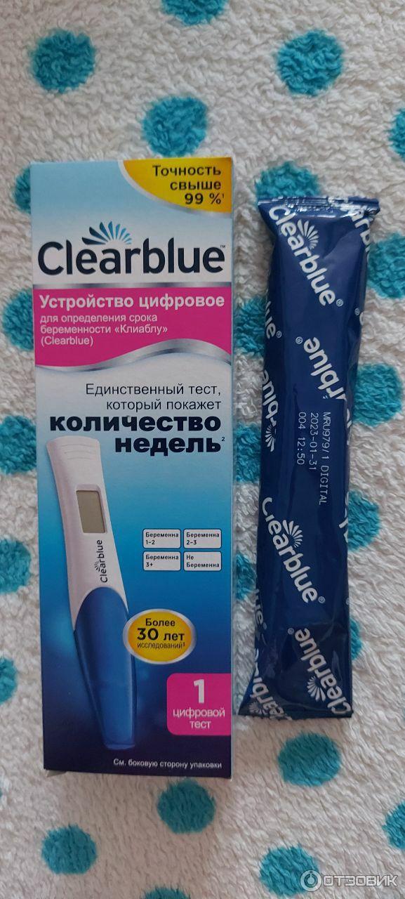 Тест для определения беременности Clearblue Цифровой фото